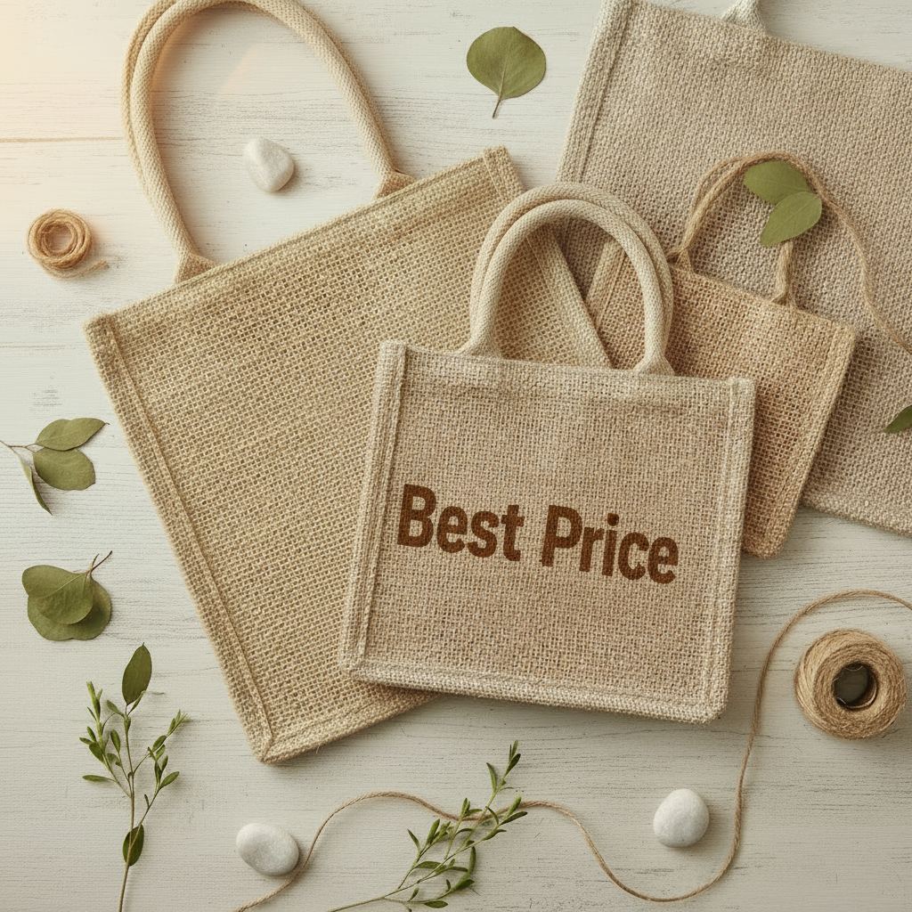 Printed jute bag