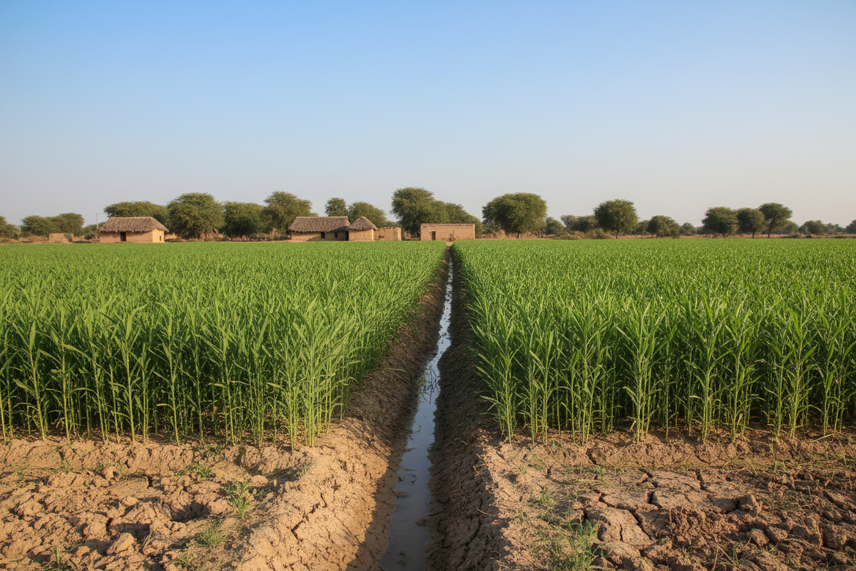 Low water usage in jute farming